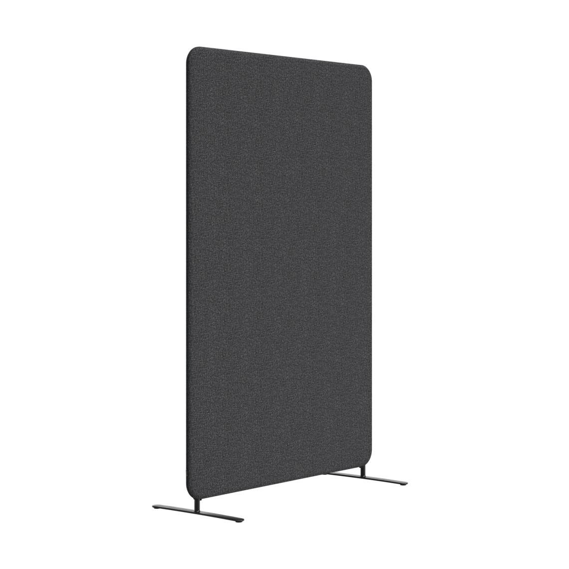Golvskärm Softline 50 - Inklusive skärmfötter, Storlek B120 x H150 cm, Tyg Salsa 32 - Mörkgrå