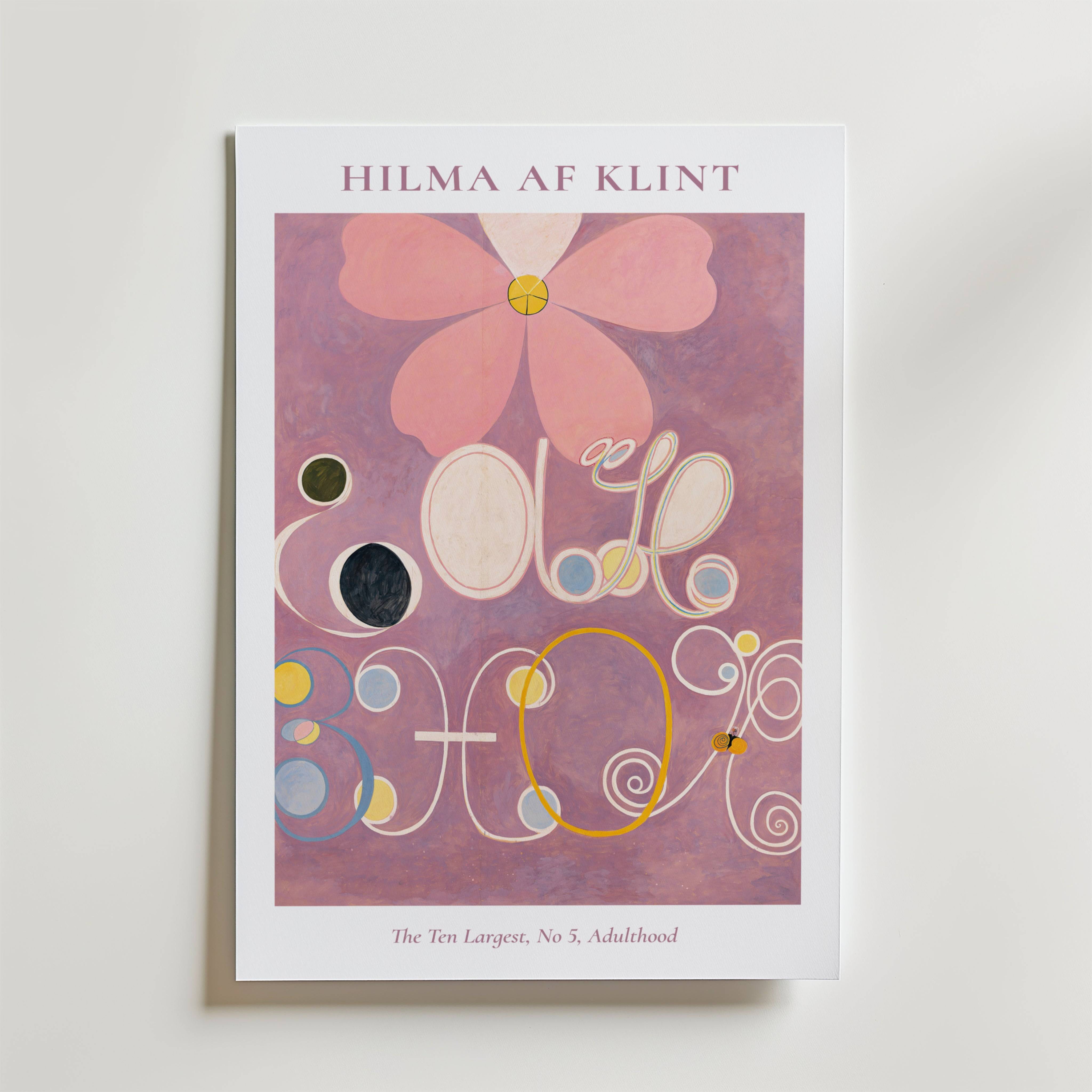Hilma af Klint The Ten Largest No. 5 Adulthood Poster - Fine Art Poster 13x18 cm