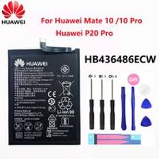 100% original hua wei hb436486 ecw 4000 mah batteri för huawei mate 10 mate 10 pro /p20 pro al00 l09 l29 tl00 honor v20 batterier