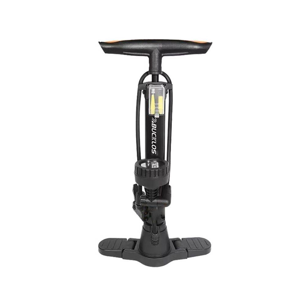 BUCKLOS 160PSI Bike Pumps Schrader/Presta Bicycle Tire Valve Pump Inflator High-Pressure Gauge Tire Inflator Black