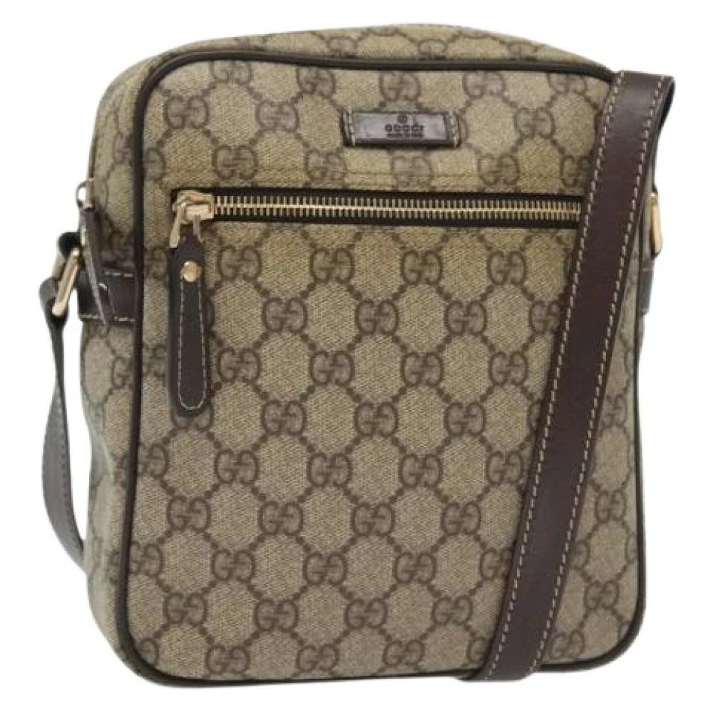 Gucci Vintage Pre-owned Canvas gucci-tasker - Vintage - Dame - Beige - ONE SIZE - Uld