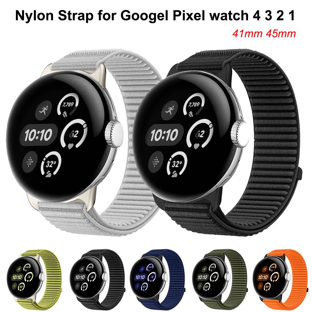 Nylon Strap for Google Pixel Watch 4 3 45mm 41mm Sports Bracelet Watchband for Google Pixel Watch 3 2 1 41/45mm Replacement Band