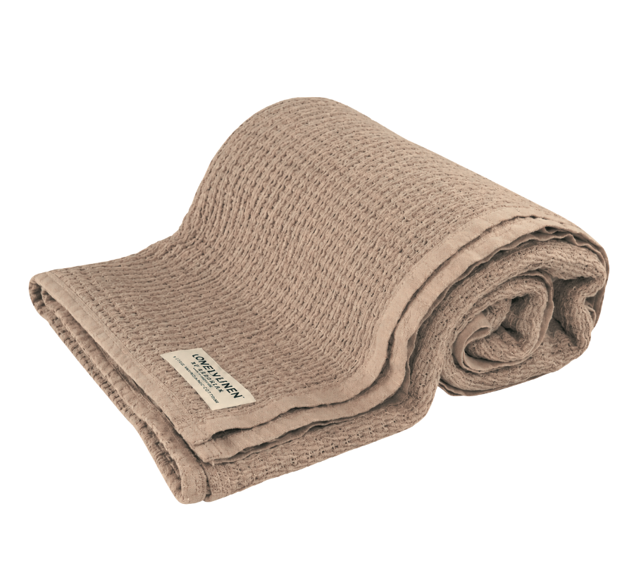 Lovely Linen Sengetæppe - Taupe