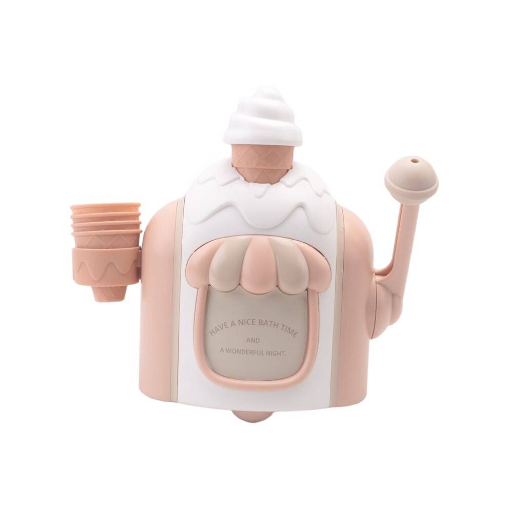 Ice Cream Foam Machine Car Bath Toys Toddler Ice Cream Maker Bubble Foam Machine Powerful Suction B