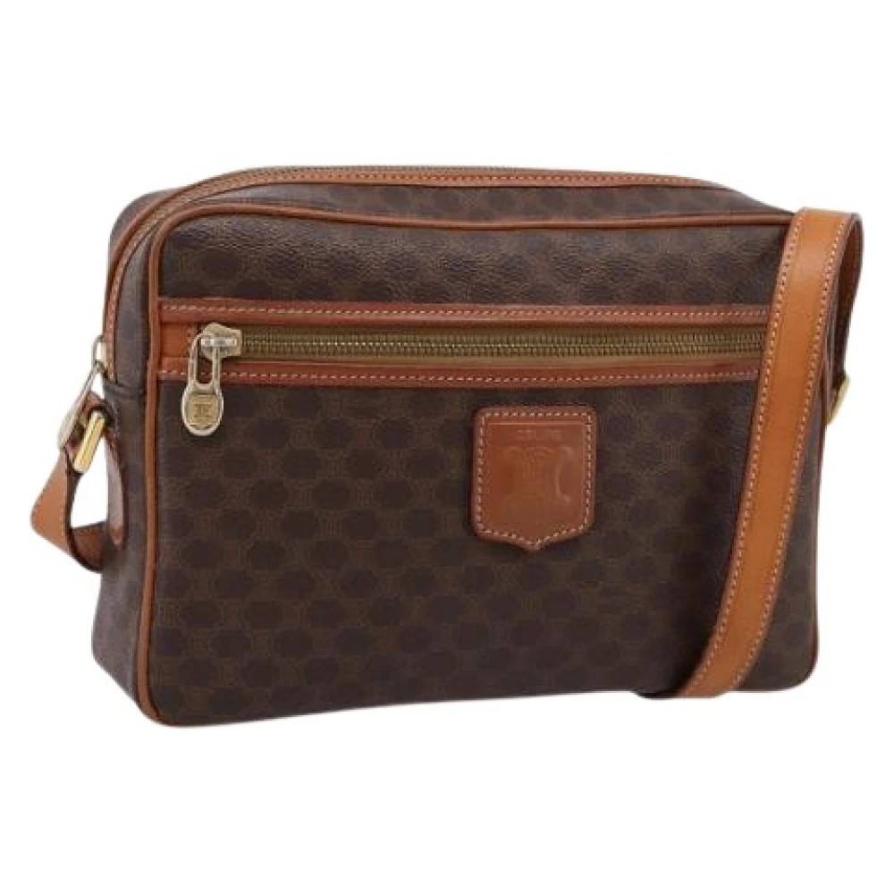 Celine Vintage Pre-owned Vintage Canvas Shoulder Bag - Vintage - Dame - Brun - ONE SIZE - Uld