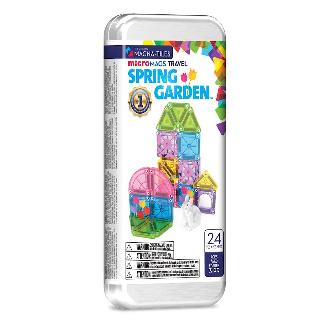 Magna-Tiles MAGNA-TILES Vårträdgården Reseset Med MicroMags 24 Delar Multi Multi-3 Years+ Grön One Size 3 Years + unisex