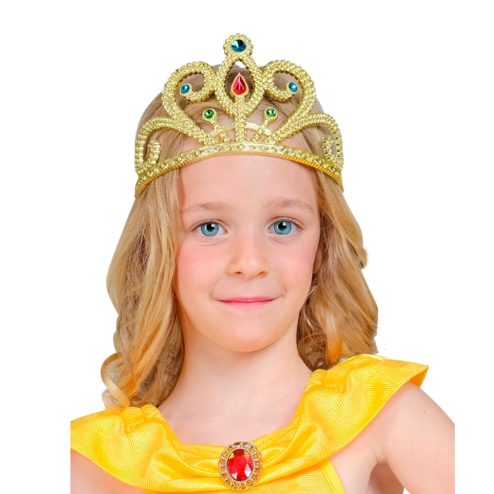 Guld tiara til børn.