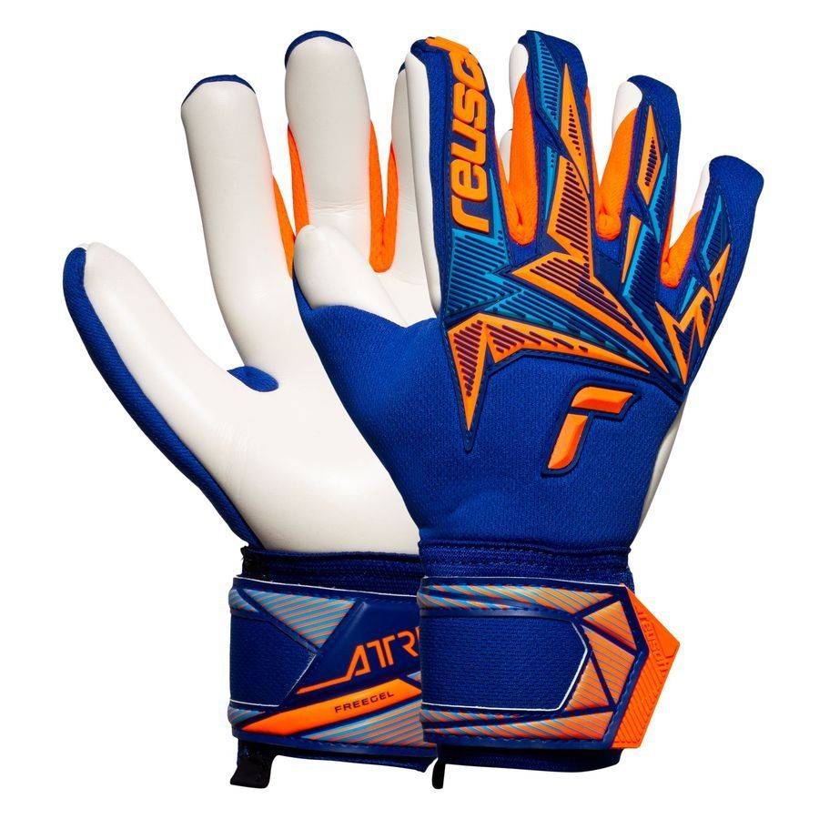 Reusch Målvaktshandske Attrakt FreeGel Advance - Blå/Orange - ['Blå'] (10½)