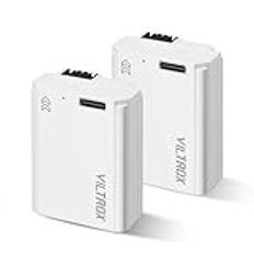 VILTROX NP-FW50 2-pack uppladdningsbart batteri 1030mAh USB-C för Sony 5100 5000 6500 6400 6300 6100 6000 7 TR 7S 7SM2 7M2 ZV-E10 QX1 DSC-RX10 10M4 10M3 10M2 a33 a35 a37 a55