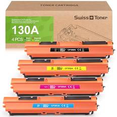 swiss toner 130A Kompatibel für HP CF350A CF351A CF352A CF353A Tonerkartuschen für HP Color Laserjet Pro MFP M176n M177fw Drucker
