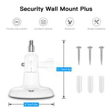 3-pack justerbart väggfäste för ARLO HD/ARLO PRO/ARLO PRO2/ARLO GO/ARLO ULTRA/WYZE CAM PAN Hem 2PCS vit