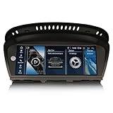 Android 14 DAB bilradio Qualcomm 8 kärna 4 GB 64 GB för BMW 3- och 5- och 6-serien E90 E91 E92 E93 E60 E61 E63 E64 CIC 8,8 tum IPS-pekskärm med GPS Navigation Carplay Android AUTO WiFi Bluetooth