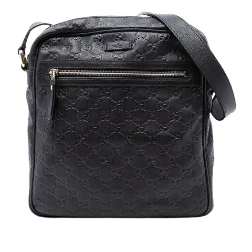 Gucci Vintage Pre-owned Vintage Crossbody Taske - Vintage - Dame - Sort - ONE SIZE - Uld