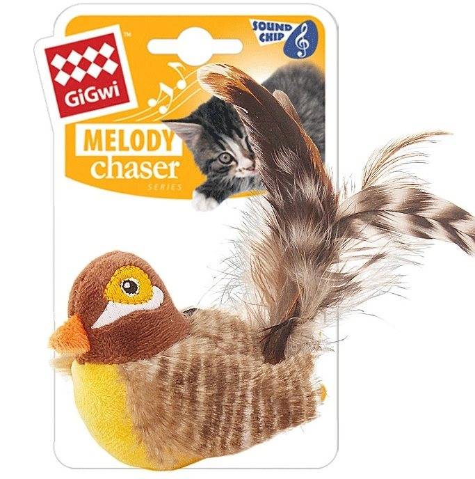 Kattleksak Melody ChaserbBrown bird