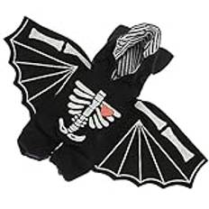ifundom Hundkläder Ömtåliga Valpkläder Tecknad Kattdräkt Valp Fladdermus Kostym Härlig Valpkostym Valp Kostym Halloween Kostymer Rolig Outfit Hund Vampyr Cape Polyester Bebis Hunden