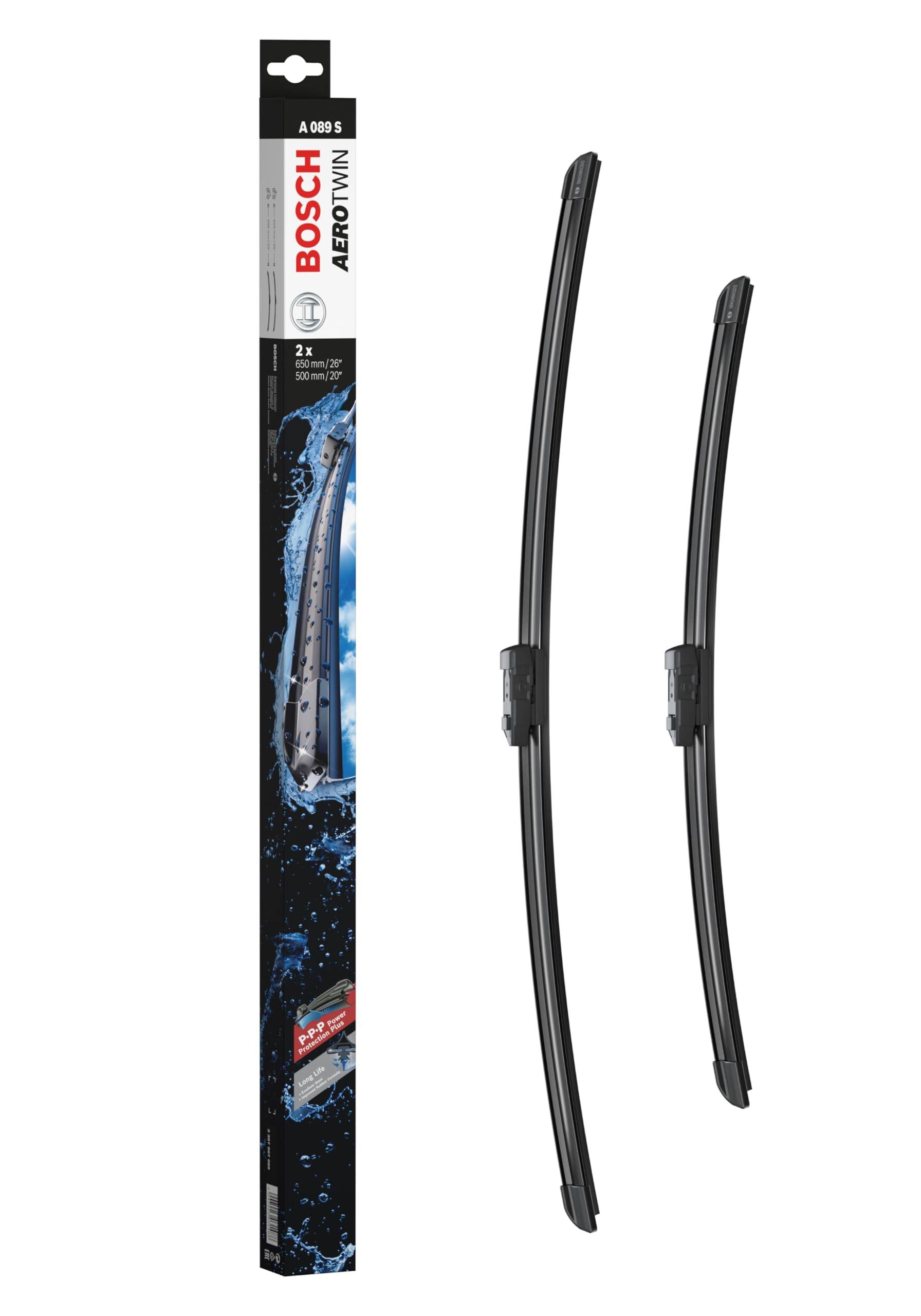 BOSCH Imported Car Flat Wiper Blade Aero Twin Car Models Only A089S (Bosch) 650/500mm