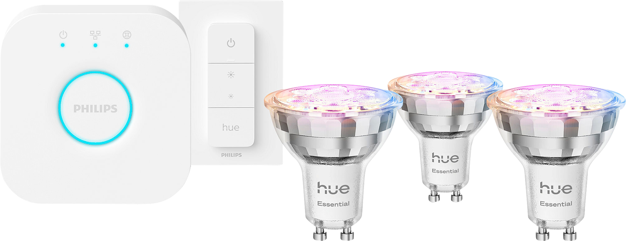 Philips hue startsæt e wca 345 gu10 3-kit