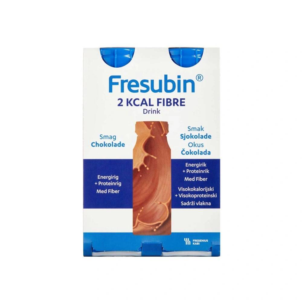 Fresubin 2 kcal Fibre Drink Chokolade - 4 x 200 ml