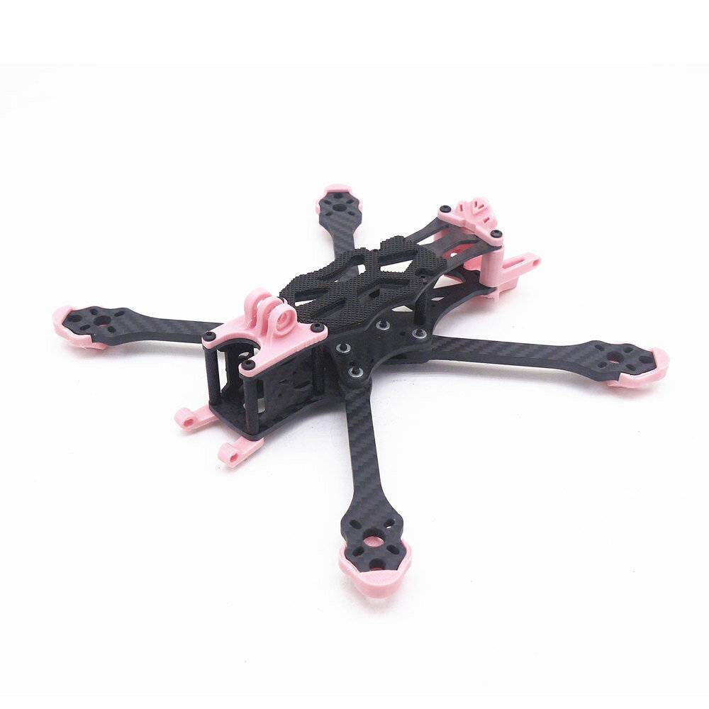 STEELE5 PLUS 220 mm hjulbas 5mm arms tjocklek kolfiber X typ 5 tum ram kit Stöd VISTA / DJI Air Unit för RC Drone FPV Ra