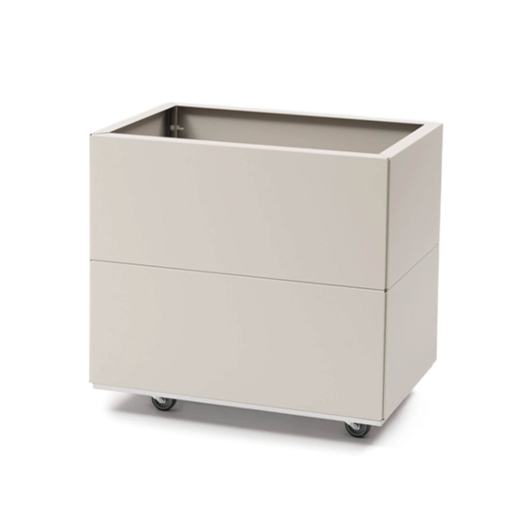 BEDD odlingslåda med hjul/ben - 60x40xH50 cm, kalk - Vit/Beige