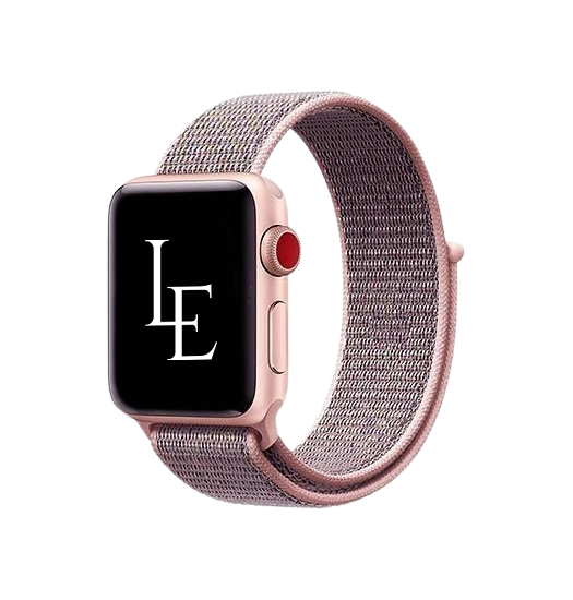 Apple Watch (38-40MM) - Realike Nylon Urrem Armbånd - Rose