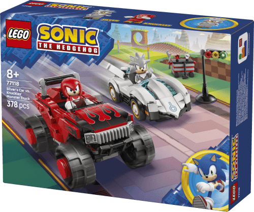 LEGO Sonic Silvers Bil mot Knuckles Monster Truck 77118