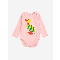 Bobo Choses Striped Duck Langærmet Body Light Pink  Light Pink 24 Months  Lyserød  2 år  Unisex