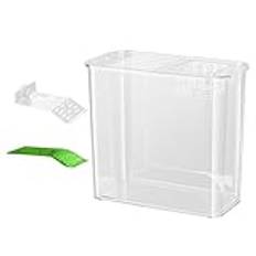 Small Betta Fish Tank, Stackable Beta Fish Tank Set, Clear Desk Fish Tank, Turtle Tank Starter, Gallon Stackable Cube Tank, Easy To Use, Portable For Small Fish, Shrimp, Crab, Spider