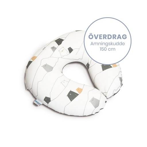 Doomoo Överdrag Amningskudde - Björn Grå