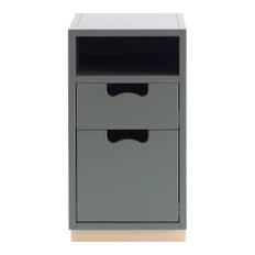 Asplund - Snö G3 Björksockel Green Khaki - Sengeborde - Thomas Sandell & Jonas Bohlin - Grøn - MDF/Træ