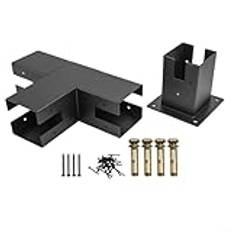 Robust utomhus pergola konsolset komplett med skruvar, för 4 x 4 träramar (1 set)