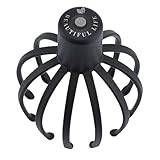 Octopus Electric Scalp Massager, Stress Relief Head Massager, 360 graders huvudmassager med 3 lägen – sladdlöst bärbart huvudhuvud för avkoppling och stressavlastning, perfekt för hemmabruk och resor