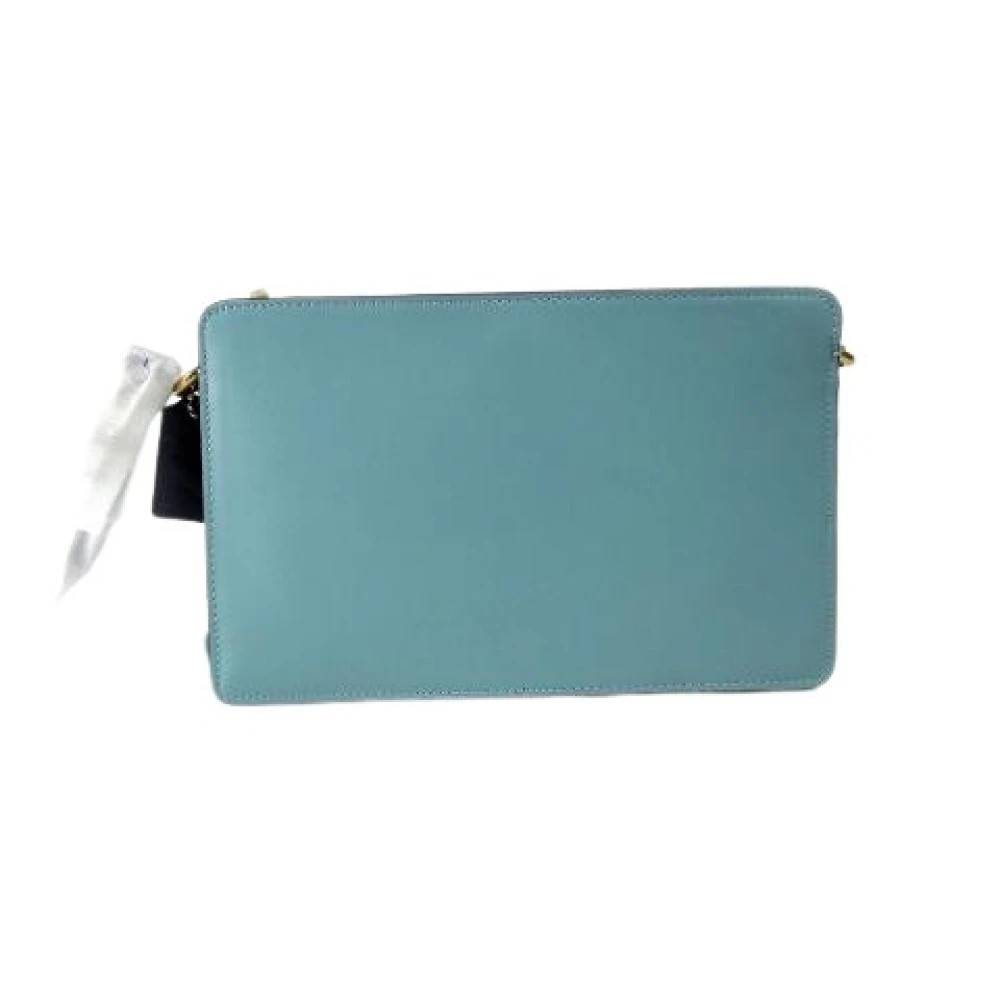 Coach Pre-owned Pre-owned Læder Crossbody Taske - Vintage - Dame - Blå - ONE SIZE - Læder