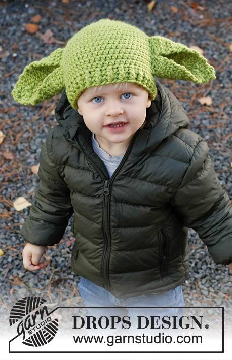 37-23 Green Ears by DROPS Design DOWNLOAD OPSKRIFTEN HER Hæklet hue med store ører til børn i DROPS Eskimo/Snow. Størrelse 1 - 8 år. Tema: Halloween. Pinde og tilbehør lægges i kurven separat. Se alle opskrifter fra DROPS her. ..