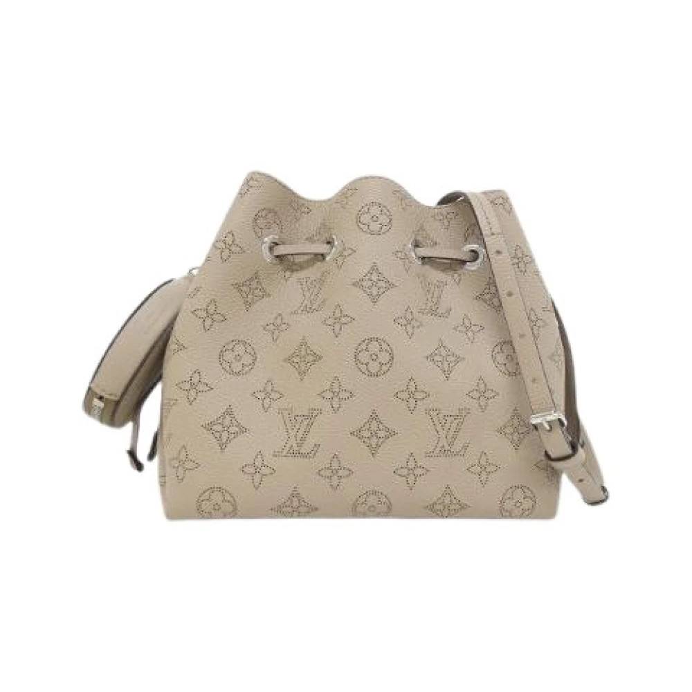 Louis Vuitton Vintage Pre-owned Mahina Calf Shoulder Bag - Vintage - Dame - Beige - ONE SIZE - Uld