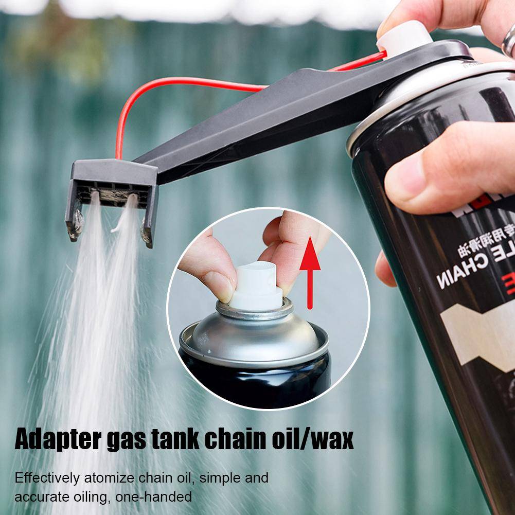 Motorcycle Chain Cleaner Tool Kit for Bike Maintenance Dirt Removal Lubrication with Wax Applicator, Brush Attachment
