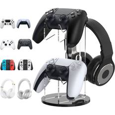 2-i-1 spilcontroller & headset-stativ til PS4, PS5, Xbox Y