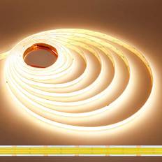 JOYLIT Dual Row COB LED Remsa 24V 5M 3000K Varmvit Inomhus, CE UL Pro+ 3000LM/M Ultra Ljus 960LEDs/M CRI 95+ LED Strip 25W/M, 12MM Bred Taskbelysning LED-Remsa (Strömförsörjning Inkluderad Ej)