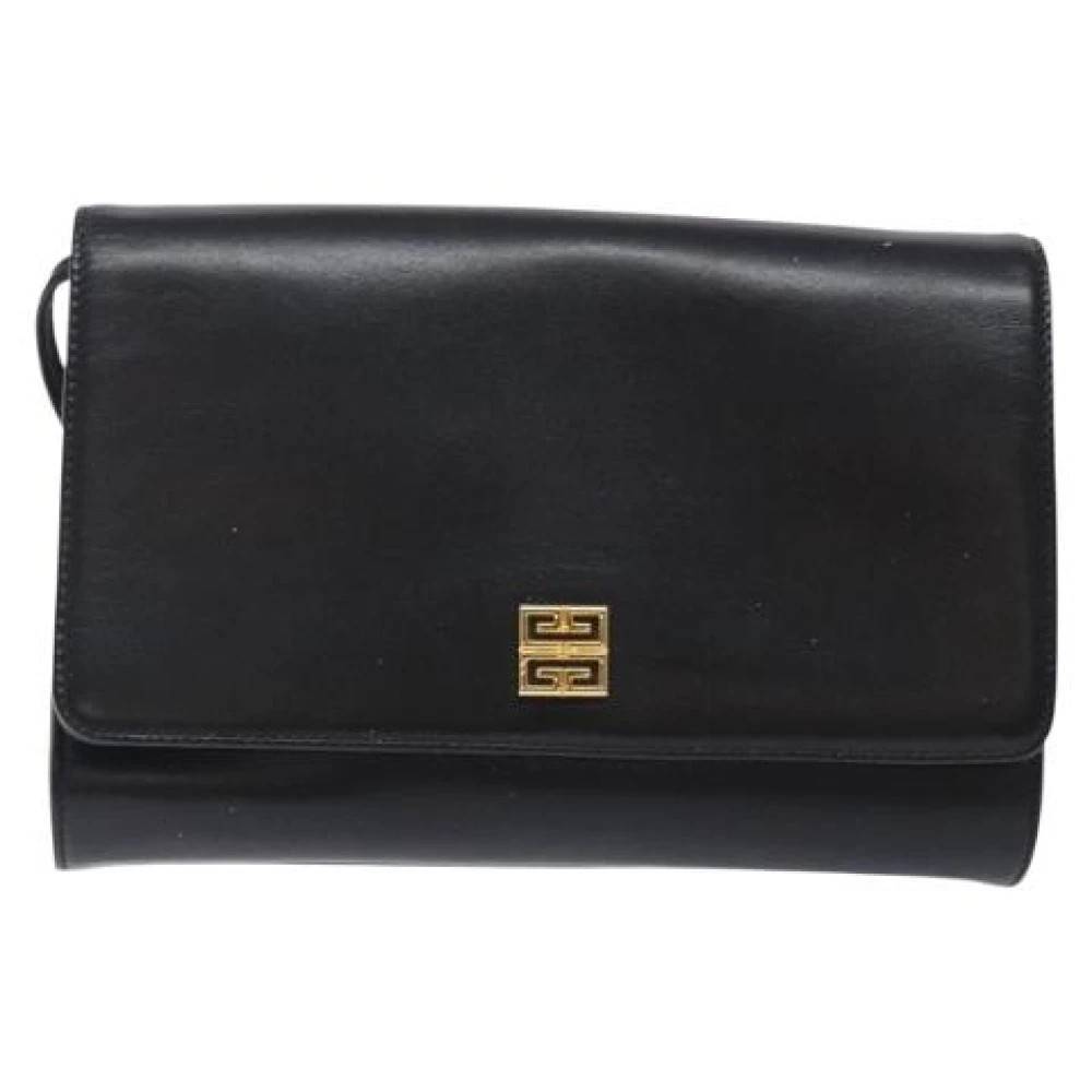 Givenchy Pre-owned Pre-owned Laeder skuldertasker - Vintage - Dame - Sort - ONE SIZE - Uld