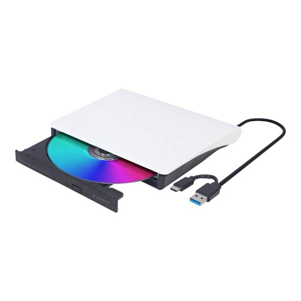 Gembird DVD-USB-031-BW - DVD±RW- (±R DL-) / DVD-RAM-enhet - USB 3.1 Gen 1 - extern