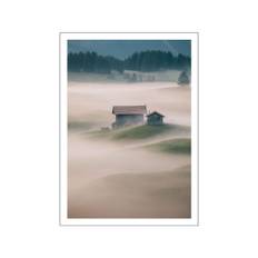 Hills of Fog - White border - 30 x 40 cm