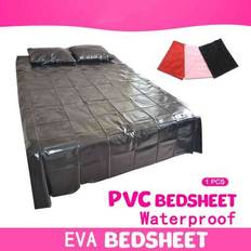 Sängöverdrag PVC Vattentätt Tyg SPA Madrassöverdrag Vuxen Urin EVA-dyna Oljetålig Full Queen King-dyna Spel Massagematta Kussion - Svart (Multi-size)