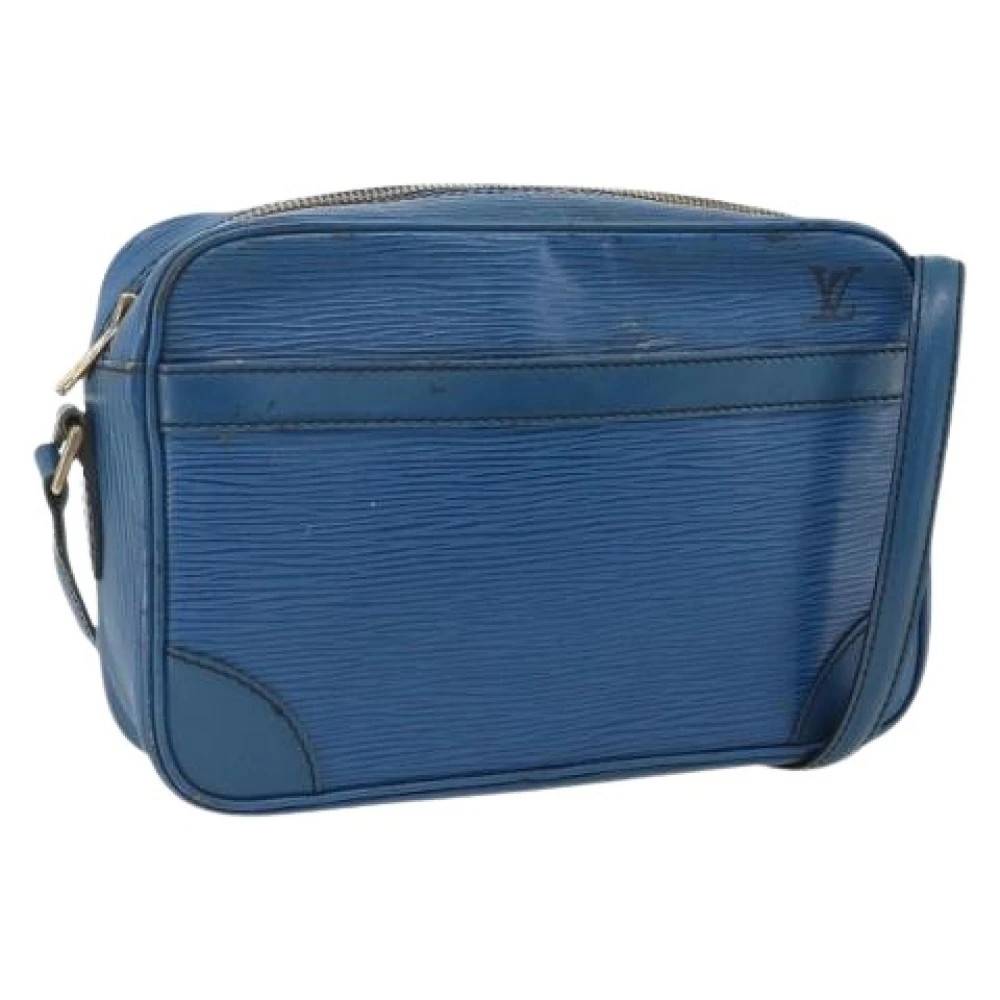 Louis Vuitton Vintage Pre-owned Trocadero 23 Shoulder Bag - Vintage - Dame - Blå - ONE SIZE - Uld