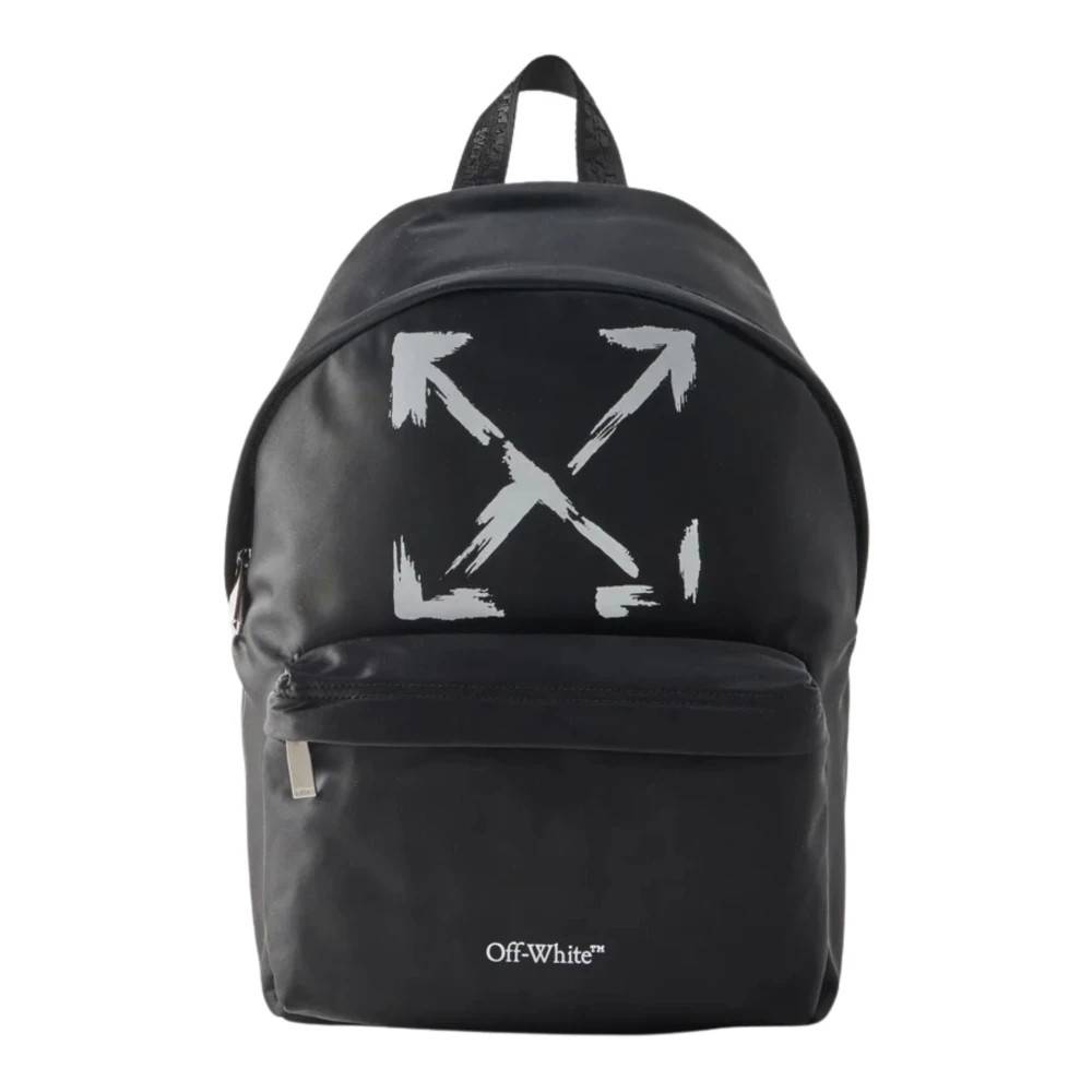 Off White Arrow Paint Rygsæk-- Tasker - unisex- Sort- ONE SIZE- Arrow Paint Rygsæk