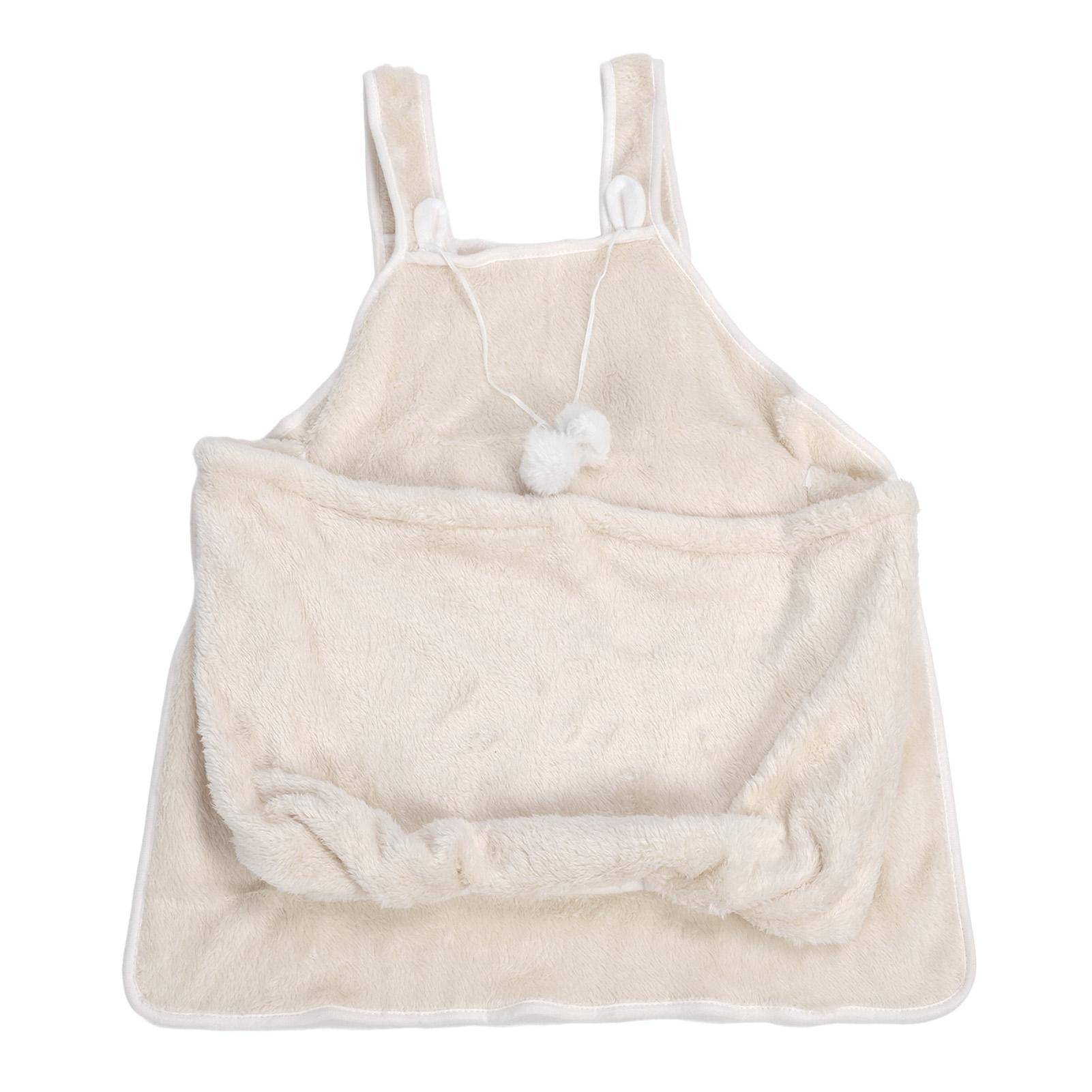 Kattbärarförkläde Mjukt Varmt Andningsbart Beige Lätt att Rengöra Hög Säkerhet Husdjursslingbärväska för
