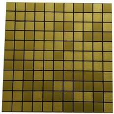 Självhäftande mosaik backsplash kök badrumsskal och stick väggplattor 30cm - Guld-