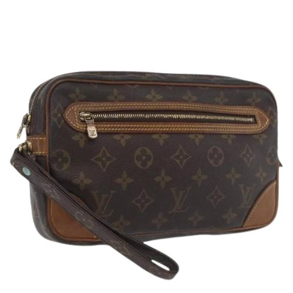 Louis Vuitton Vintage Pre-owned Vintage Monogram Clutch - Vintage - Dame - Brun - ONE SIZE - Uld