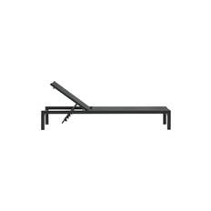 Venture Home - Copacabana Solsäng 2-pack - Svart - Textil, Svart (one size)