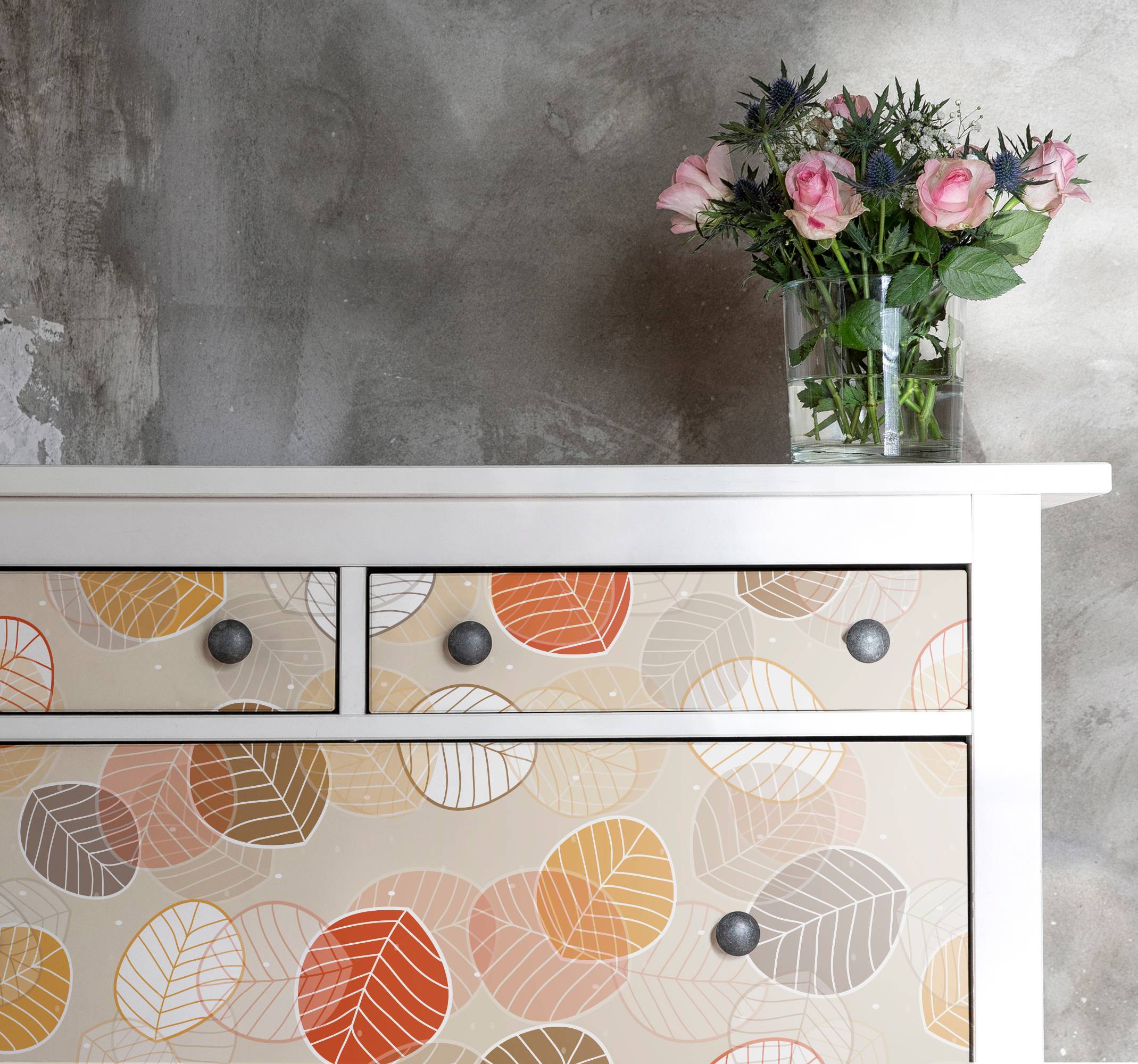 Höstlöv dekal för möbler