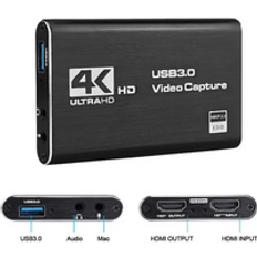 4K 60fps Live HD HDMI to USB 3.0 Video Capture Card Loopout Recorder Grabber Capturing For Xbox PS4 Living broadcast Device HDTV